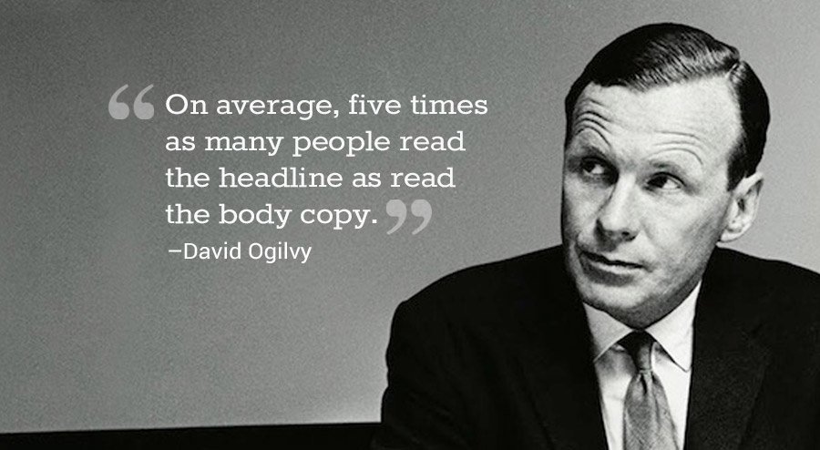 Headline writing tips by David Ogilvy